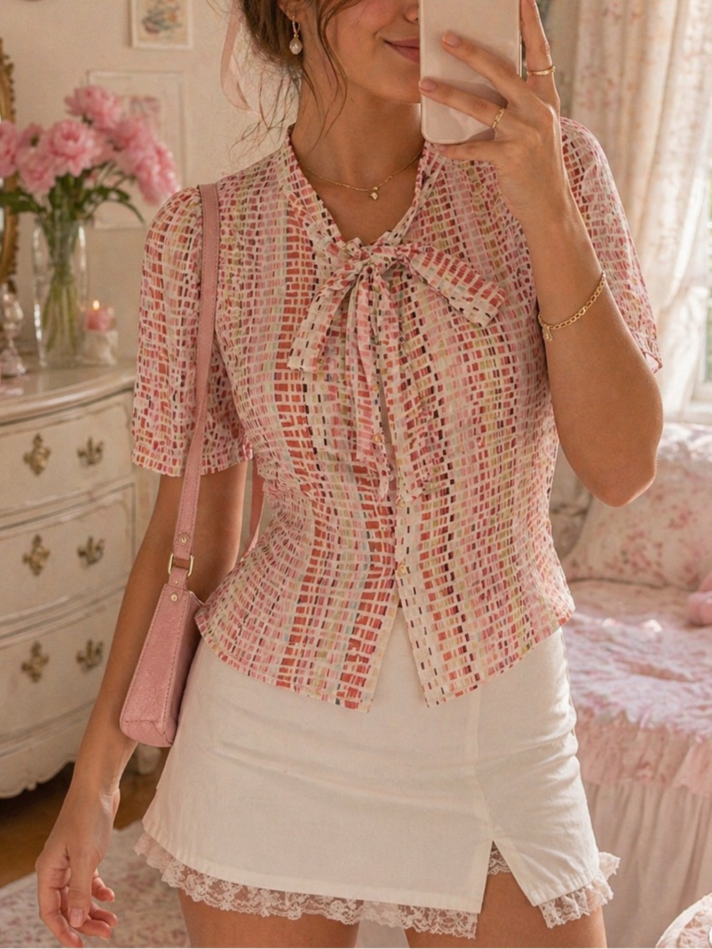 NWT Revelle Sheer Blouse